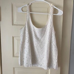 White lace top